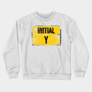 For initials or first letters of names starting with the letter Y Crewneck Sweatshirt